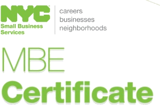 New York City Small Business Services Certified Minority Business Enterprise (MBE)